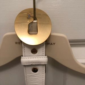 Vineyard Vines White Leather Belt